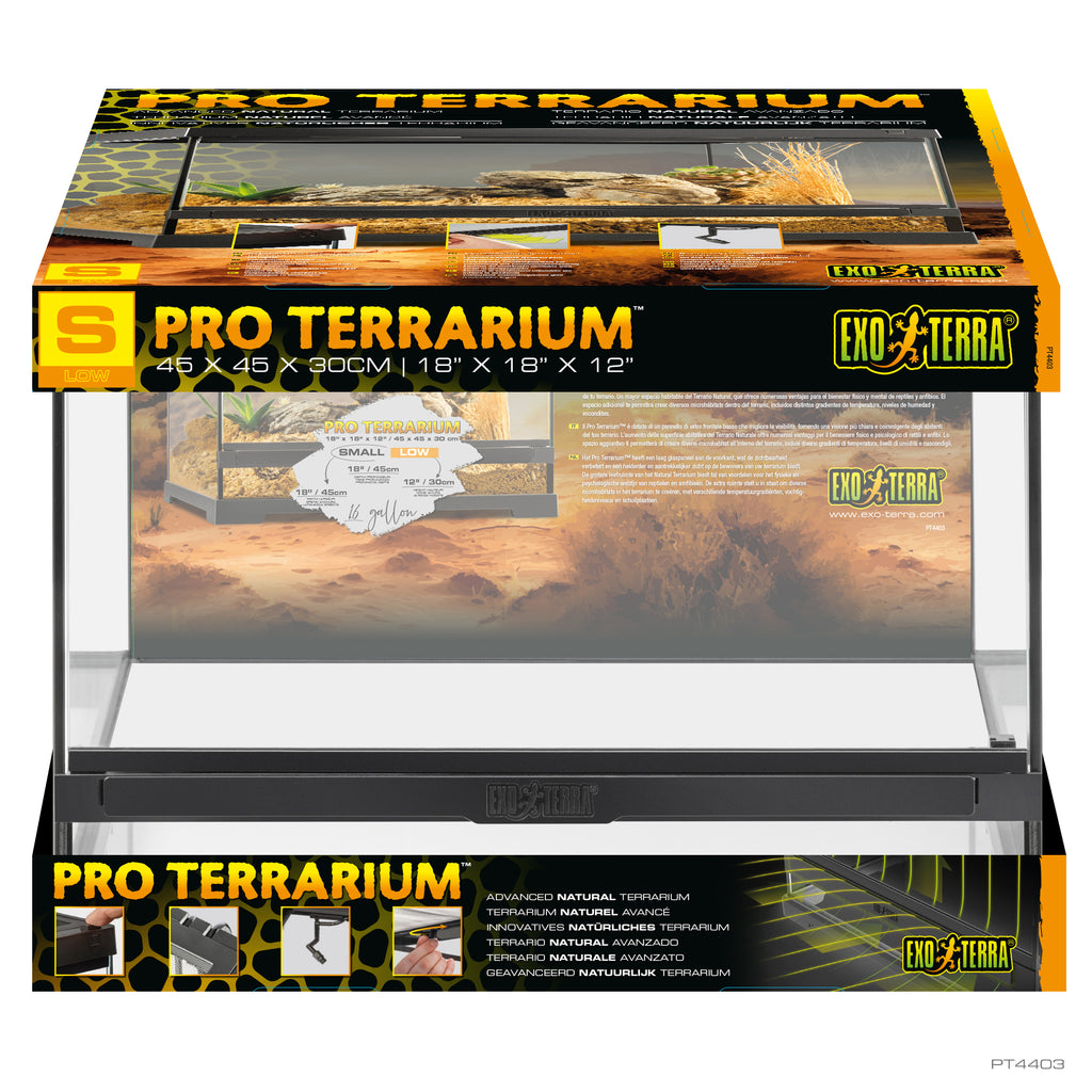Exo-Terra Pro Terrarium Small Low 45x45x30cm – Aquariums West