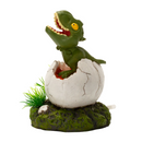 AquaFit Polyresin T-Rex Dino Egg 4.25x3.5x5"