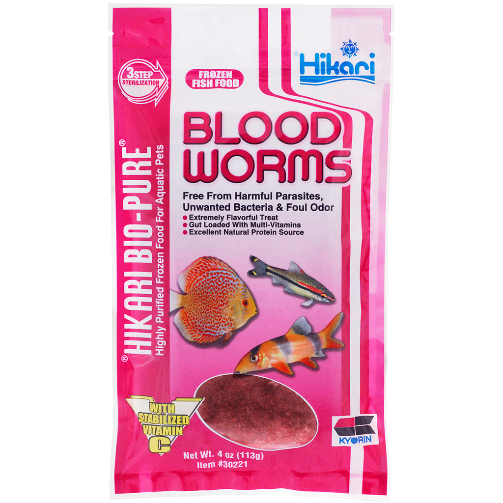 Hikari Frozen Blood Worms - Cubes 3.5 oz