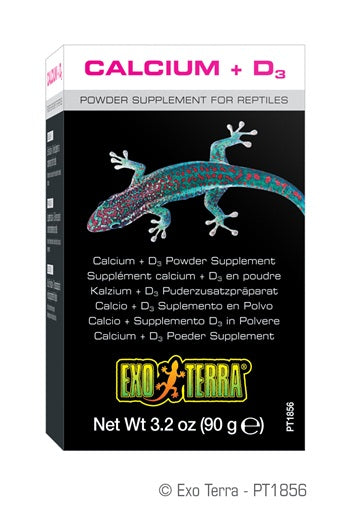 Exo Terra Calcium + D3 Powder Supplements