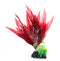 AquaFit Red Broad Leaf Plastic Plant 8"