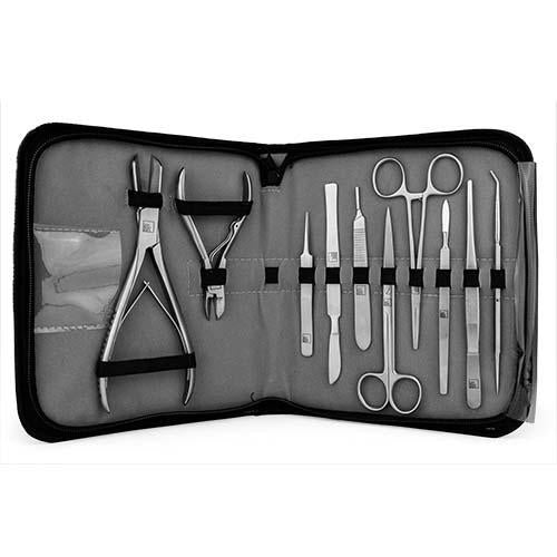 SRA Stainless Steel Aquascape Tool Kit with Deluxe Case (6pcs