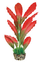 AquaFit Silk Plant with Gravel Base - Red 8"