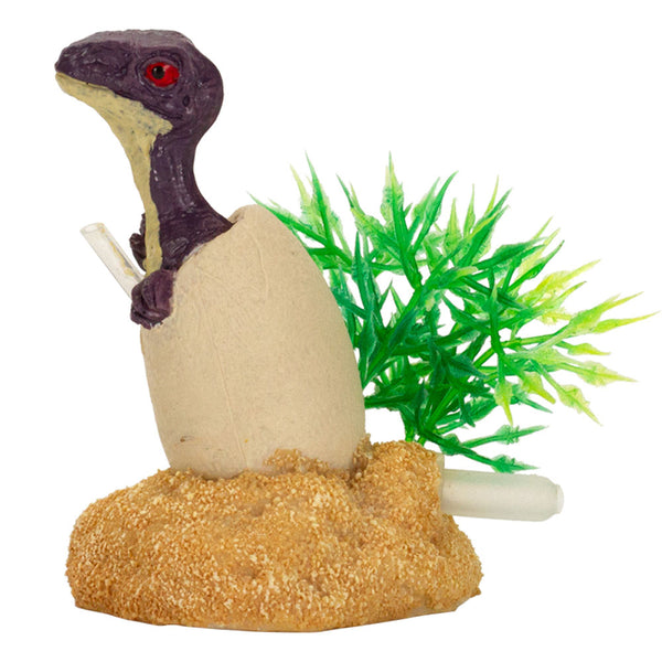 AquaFit Polyresin Velociraptor Dino Egg 2x1.6x2.25"