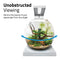 Fluval LIV Microscaping Aquarium Kit - White/Teak - 33 x 31.75 cm (13 x 12.5 in)