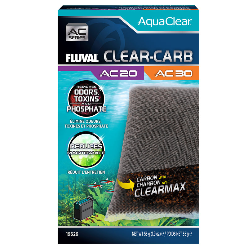 Fluval AquaClear 20/30 Clear-Carb Insert - 1 pack - 55 g (1.9 oz)