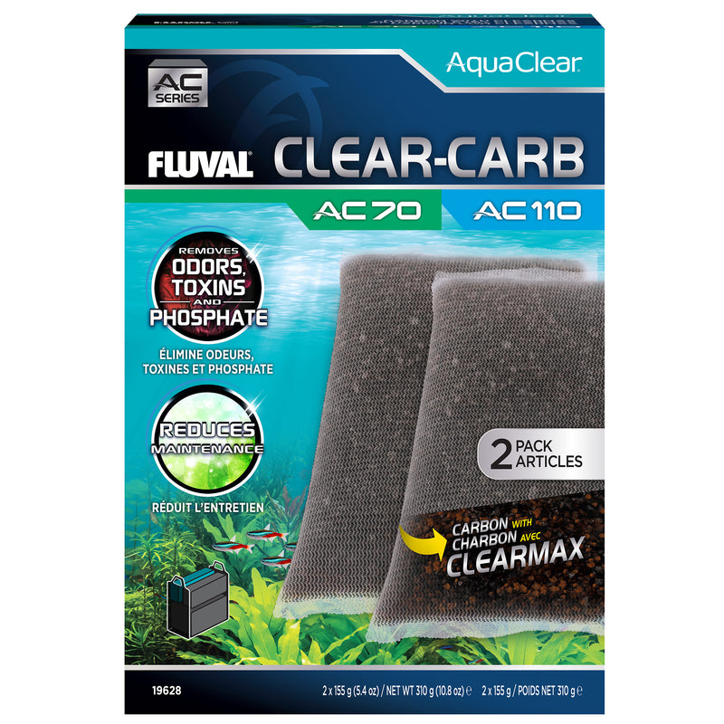 Fluval AquaClear 70/110 Clear-Carb Insert - 2 pack - 310 g (10.8 oz)