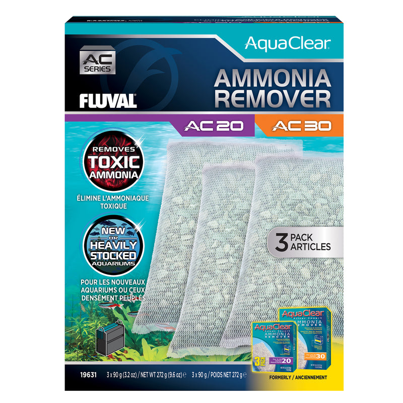 Fluval AquaClear 20/30 Ammonia Remover Insert - 3 pack - 272 g (9.6 oz)