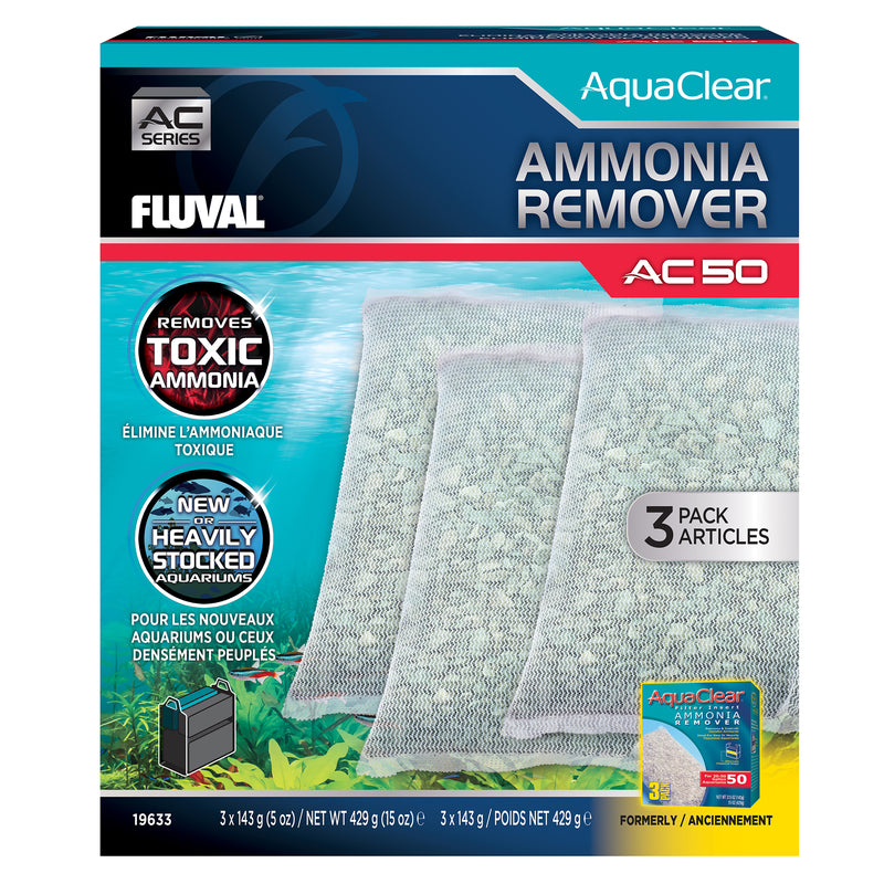 Fluval AquaClear 50 Ammonia Remover Insert - 3 pack - 429 g (15 oz)