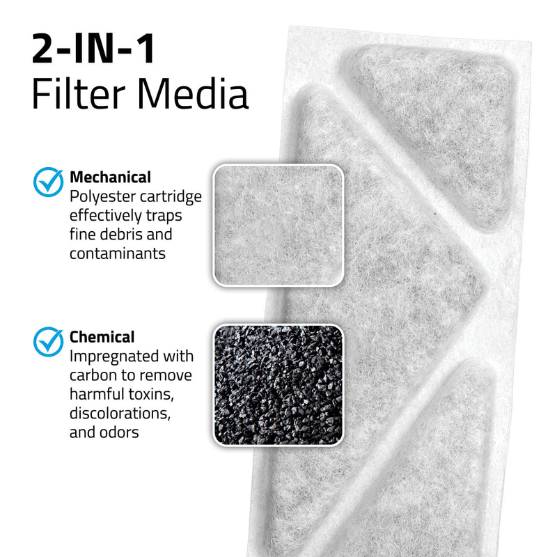 Fluval Flex 2.0 Poly Carbon Cartridge, 3 pack