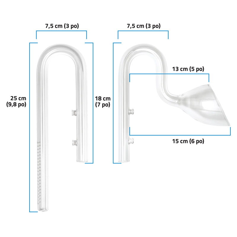 Fluval Glass Lily Pipe Set - 17 mm