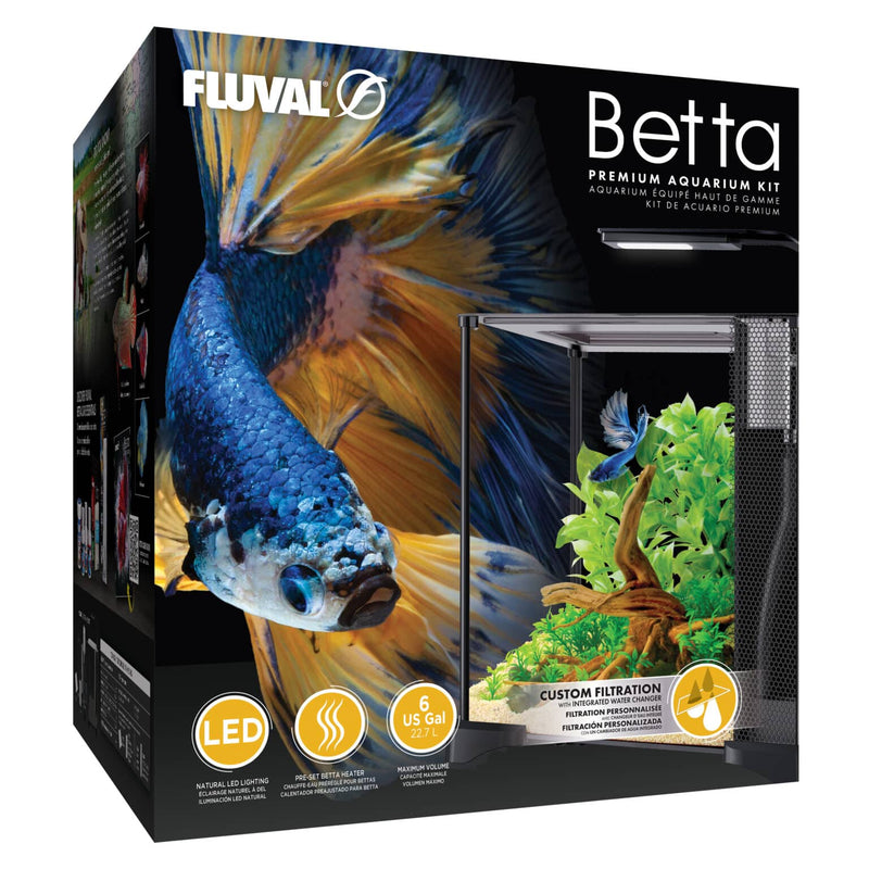 Fluval Betta Premium Aquarium Kit, 6G/22.7L