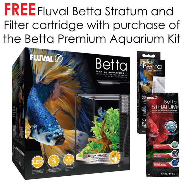 Fluval Betta Premium Aquarium Kit, 6G/22.7L