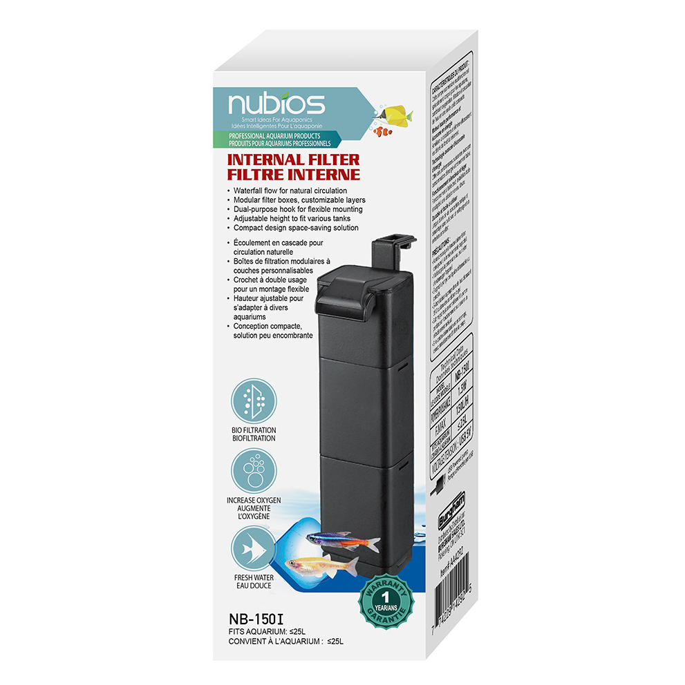 Nubios Internal Filter NB-150I 150L/H – Aquariums West