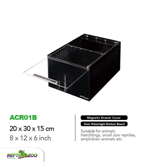 ReptiZoo Acrylic Enclosure 8"x12"x6" 3mm