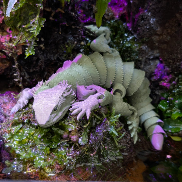 3D Printed - Bearded Dragon Green (30 cm)