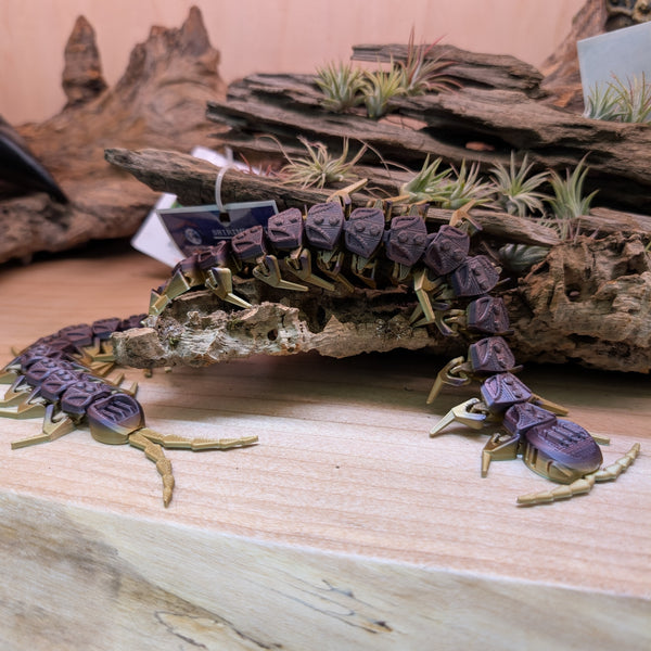 3D Printed - Centipede Purple (40cm)