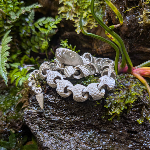 3D Printed - Snake Silver (60cm)