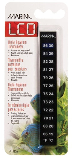 Marina LCD Aquarium Thermometer 19 to 30° C (66 to 88° F)