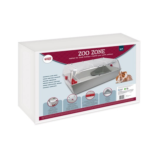 Living World Zoo Zone (Gray/Burgundy)