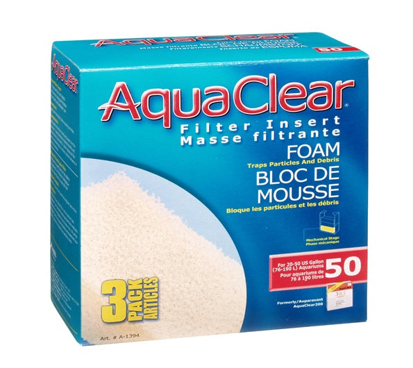 AquaClear 50 Foam 3 Pack