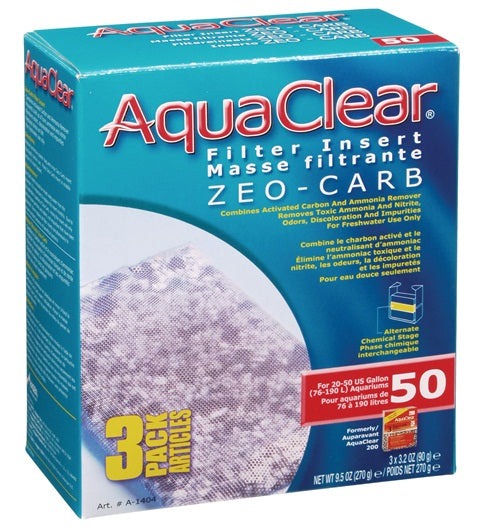 AquaClear Zeo-Carb Filter Insert 3 Pack