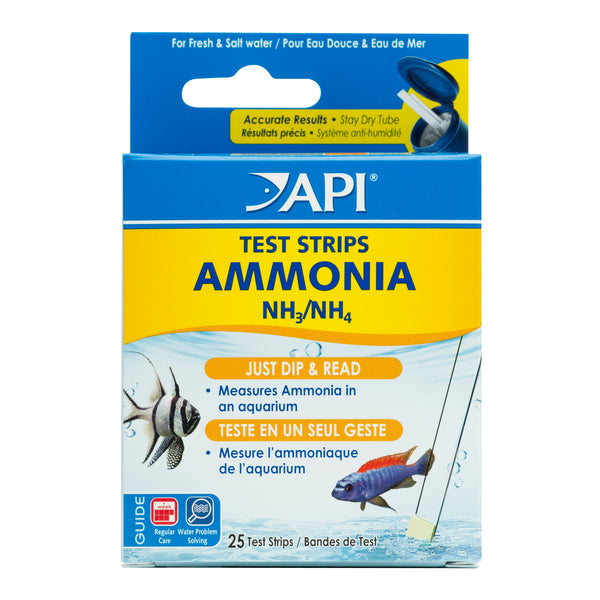 API Ammonia NH3/NH4 Test Strips 25pk
