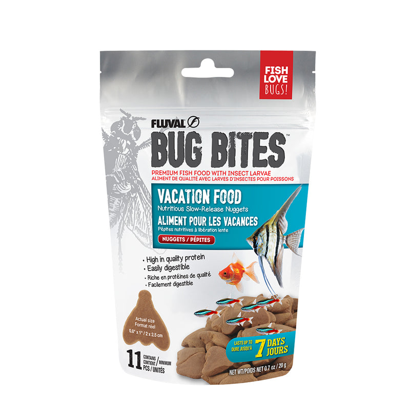 Fluval Bug Bites Vacation Food, 0.7 oz / 20 g