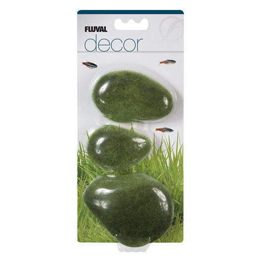 Fluval Decor Moss Stones Large 3 pack