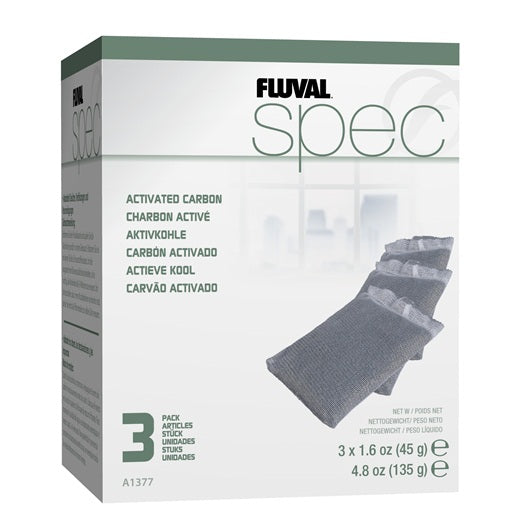 Fluval Spec, Evo, Flex Replacement Carbon - 3 pack