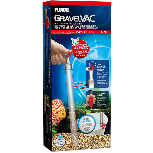Fluval GravelVAC Multi-Substrate Cleaner (M/L), up to 24″ (60 cm)