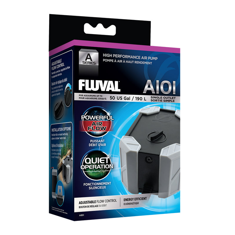 Fluval A101 Air Pump, up to 50 US Gal / 190 L