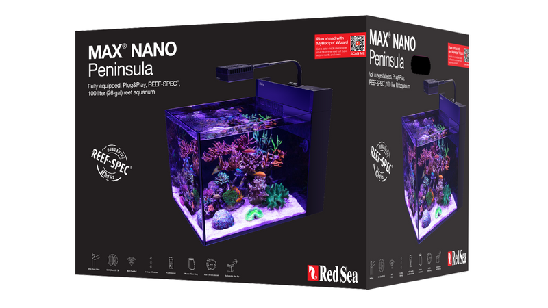Red Sea Max Nano Peninsula with ReefLED 50 Excluding Cabinet - SPECIAL ORDER