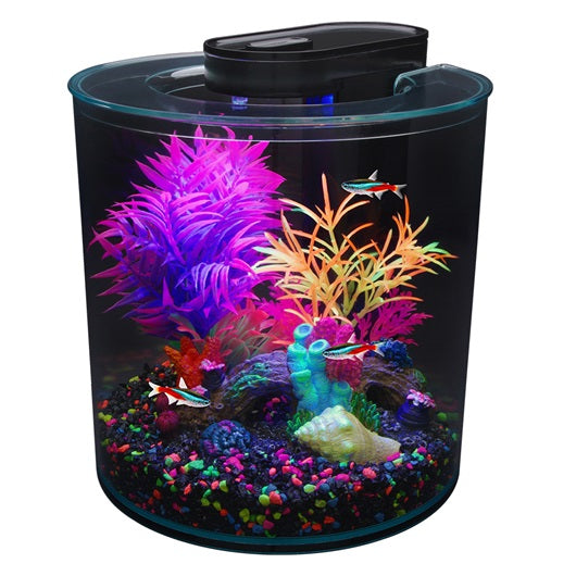 Skywin Corner Aquarium Small Fish Tank - 1.71 Gallon